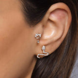 Large Snake Earring