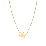 Script Cuban Chain Necklace
