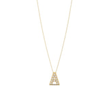 Pave Initial Necklace