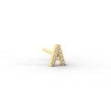 Pave Initial Earring