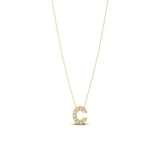 Pave Initial Necklace