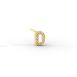 Pave Initial Earring