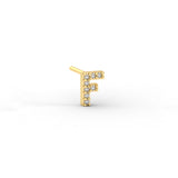 Pave Initial Earring