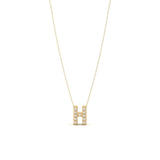 Pave Initial Necklace