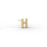 Pave Initial Earring