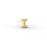 Pave Initial Earring
