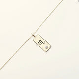 White Enamel Zodiac Necklace