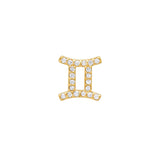 Mini Pave Zodiac Earring