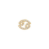 Mini Pave Zodiac Earring