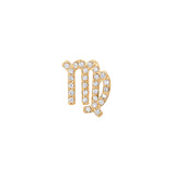 Mini Pave Zodiac Earring