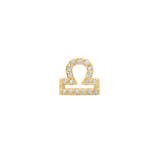 Mini Pave Zodiac Earring
