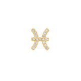 Mini Pave Zodiac Earring
