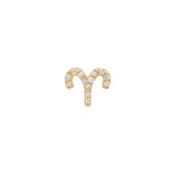 Mini Pave Zodiac Earring