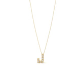 Pave Initial Necklace