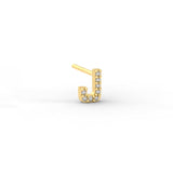 Pave Initial Earring
