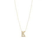 Pave Initial Necklace