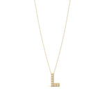 Pave Initial Necklace