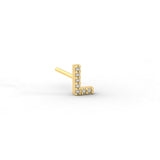 Pave Initial Earring