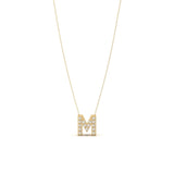 Pave Initial Necklace