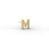 Pave Initial Earring
