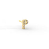 Pave Initial Earring
