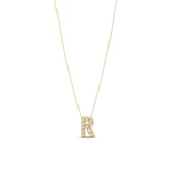 Pave Initial Necklace