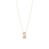 Pave Initial Necklace