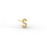 Pave Initial Earring