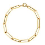 Large Gold Paperlink Bracelet