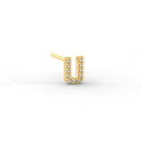Pave Initial Earring