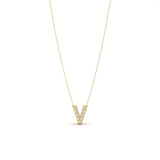 Pave Initial Necklace