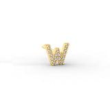 Pave Initial Earring