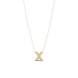 Pave Initial Necklace