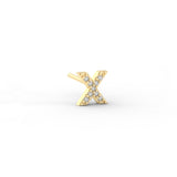 Pave Initial Earring