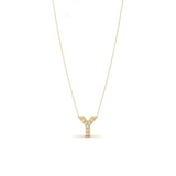Pave Initial Necklace