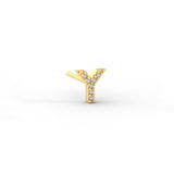 Pave Initial Earring