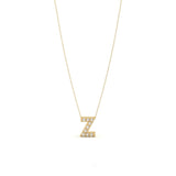 Pave Initial Necklace