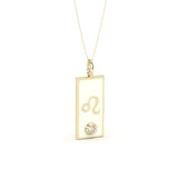 White Enamel Zodiac Necklace