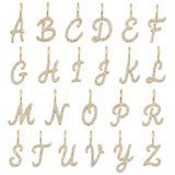 Pavé Script Initial Pendant