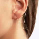 Charlotte Thread Earring