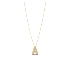 Pave Initial Necklace