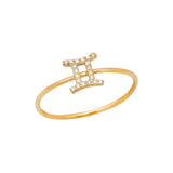 Pave Zodiac Ring