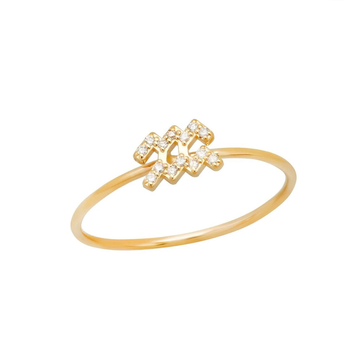 Pave Zodiac Ring