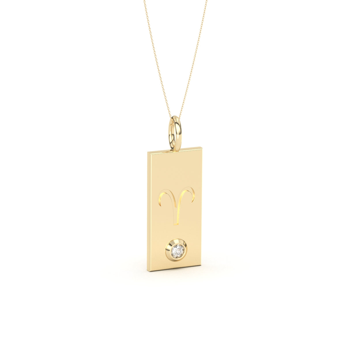 Zodiac sign pendant gold deals