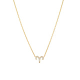 Mini Pave Zodiac Necklace
