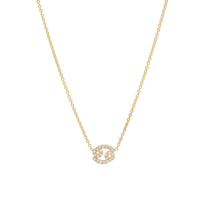 Mini Pave Zodiac Necklace