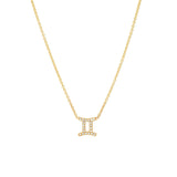 Mini Pave Zodiac Necklace