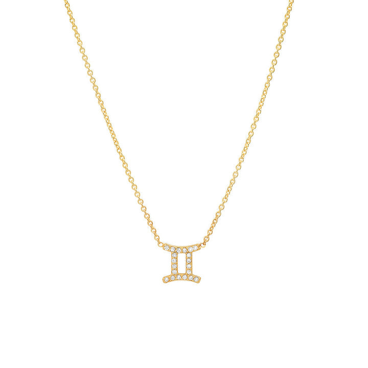 Mini Pave Zodiac Necklace