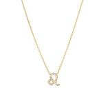 Mini Pave Zodiac Necklace