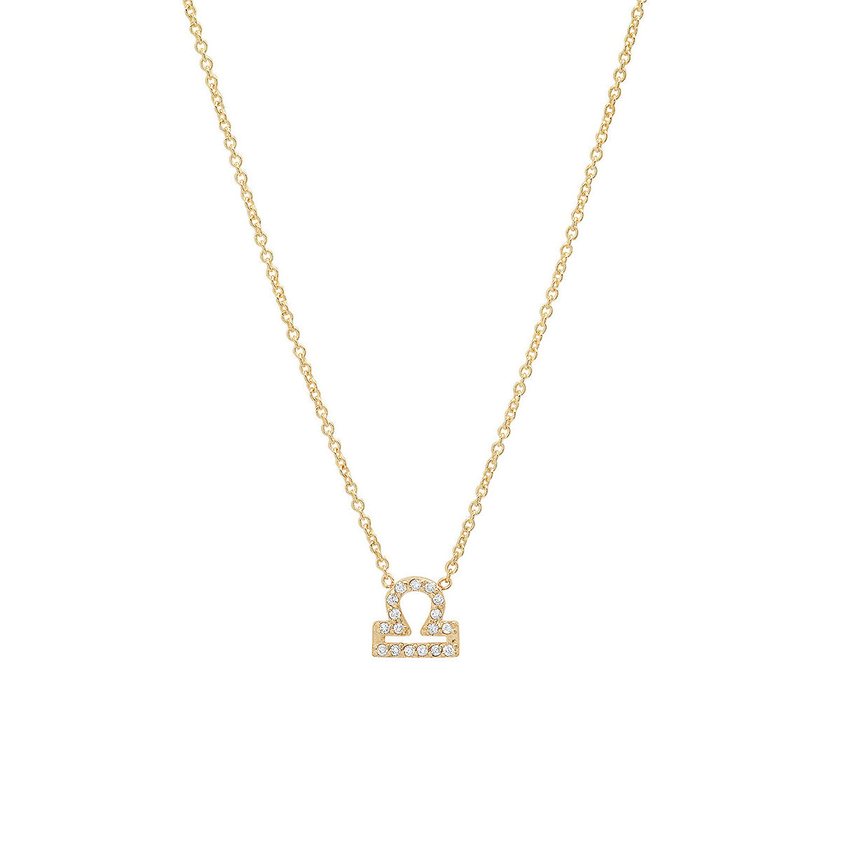 Mini Pave Zodiac Necklace